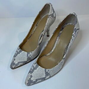 Michael Kors Snake Skin Print Heels PW15K Size 6